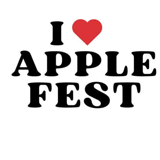 Sticker I ❤️ Apple Fest 3x2