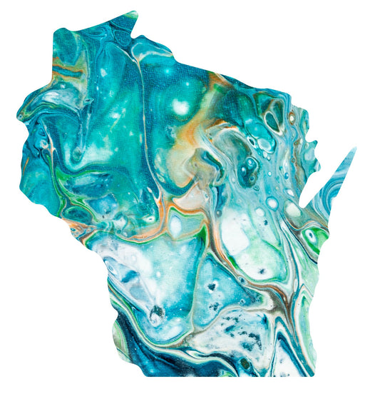 Sticker Wisconsin Teal 2.5x3