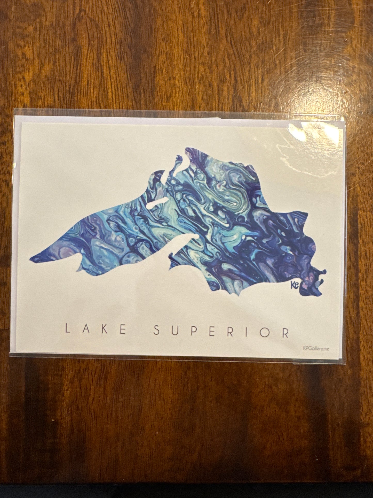 Card Lake Superior Cool Blue 5 x 7