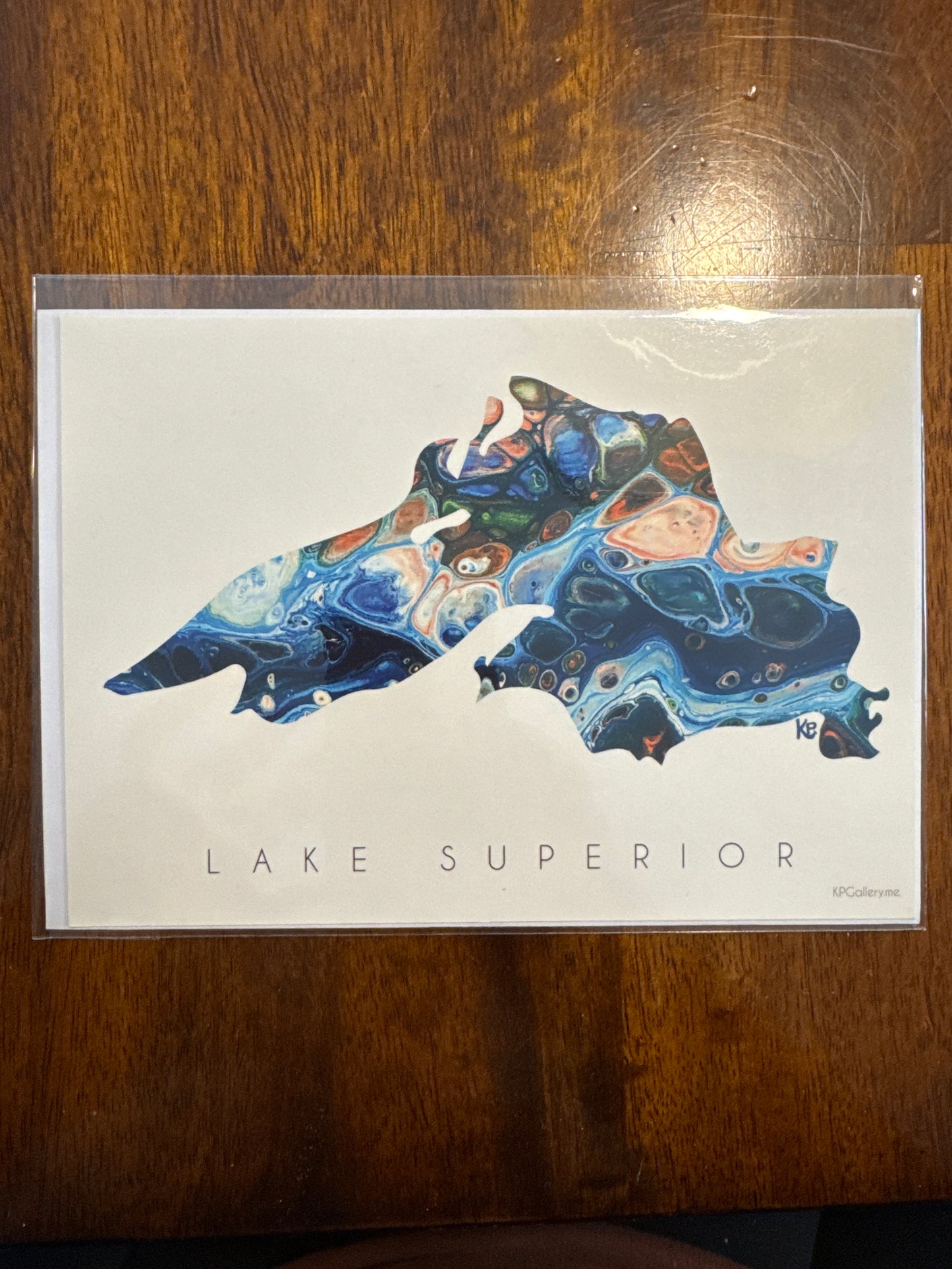 Card Lake Superior Agate Blue 5 x 7
