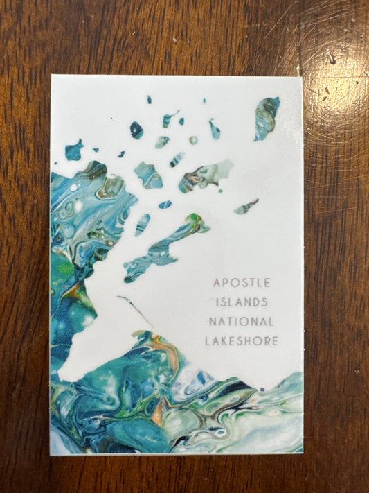 Sticker Apostle Islands Chart 2x3