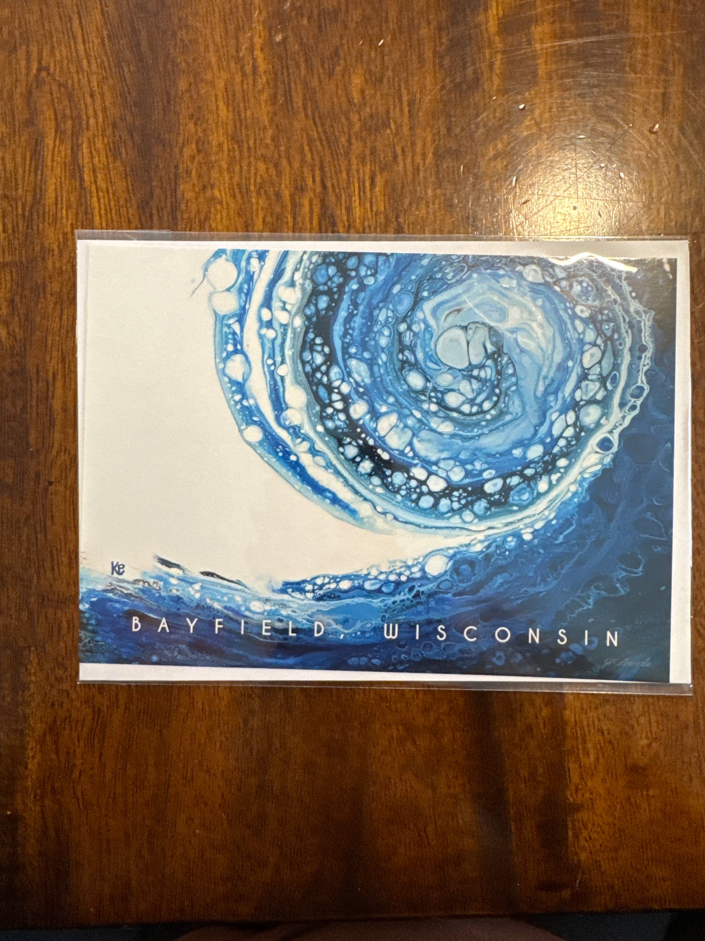 Card Bayfield, Wisconsin Wave 5 x 7