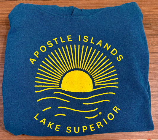 Hoodie Sun Wave Teal