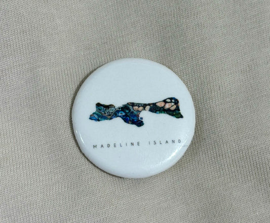 Button Pin Madeline Island 1.25
