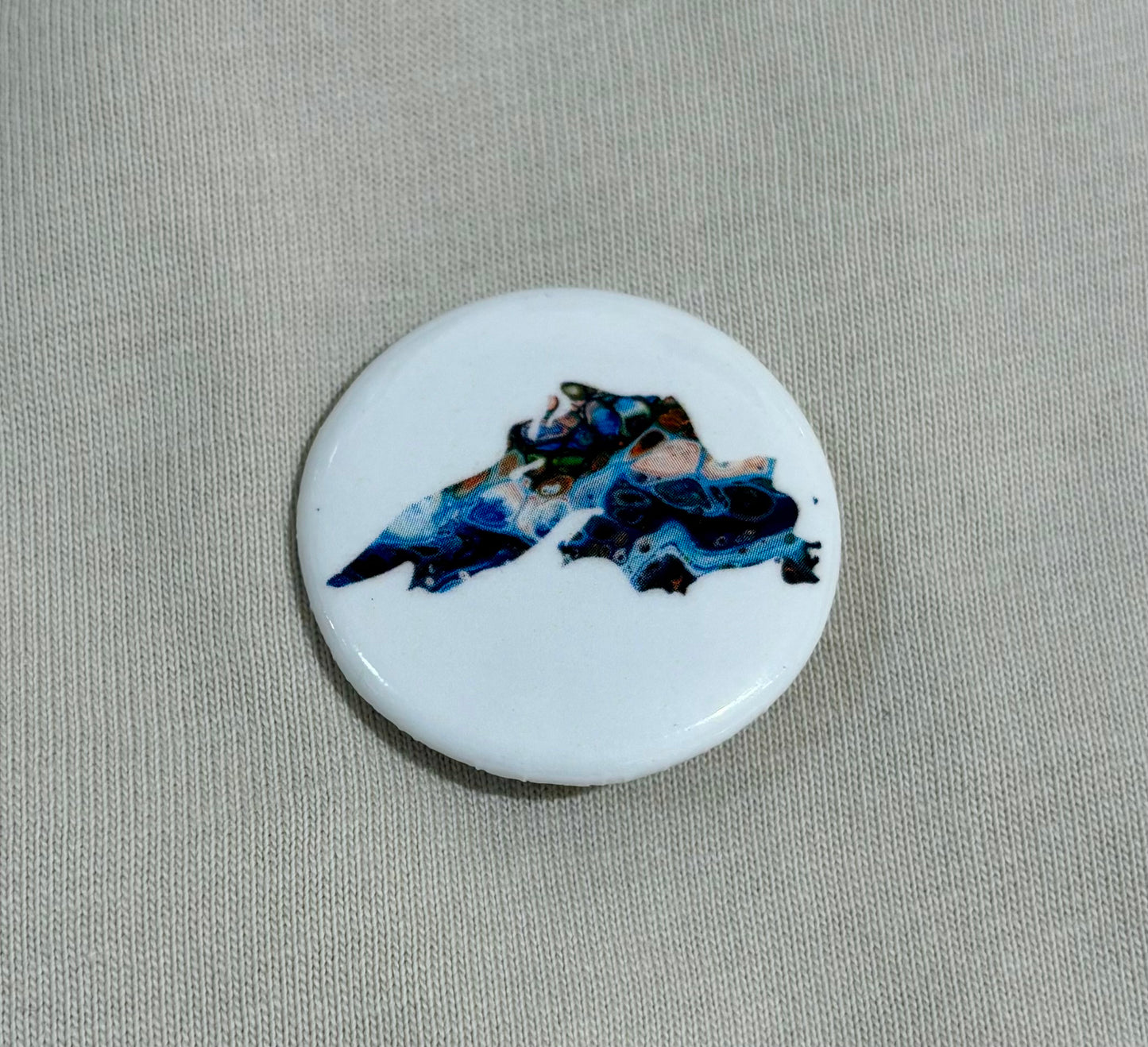 Button Pin Lake Superior 1.25