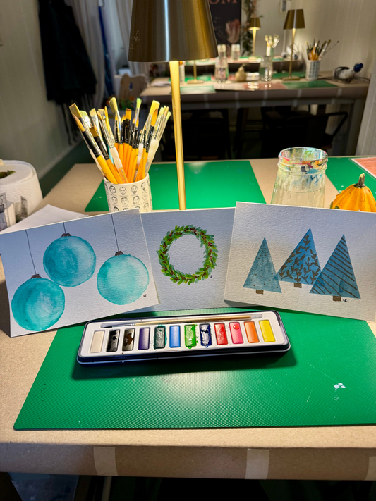 Create your own Watercolor Holiday Cards — Nov 12th, 6pm