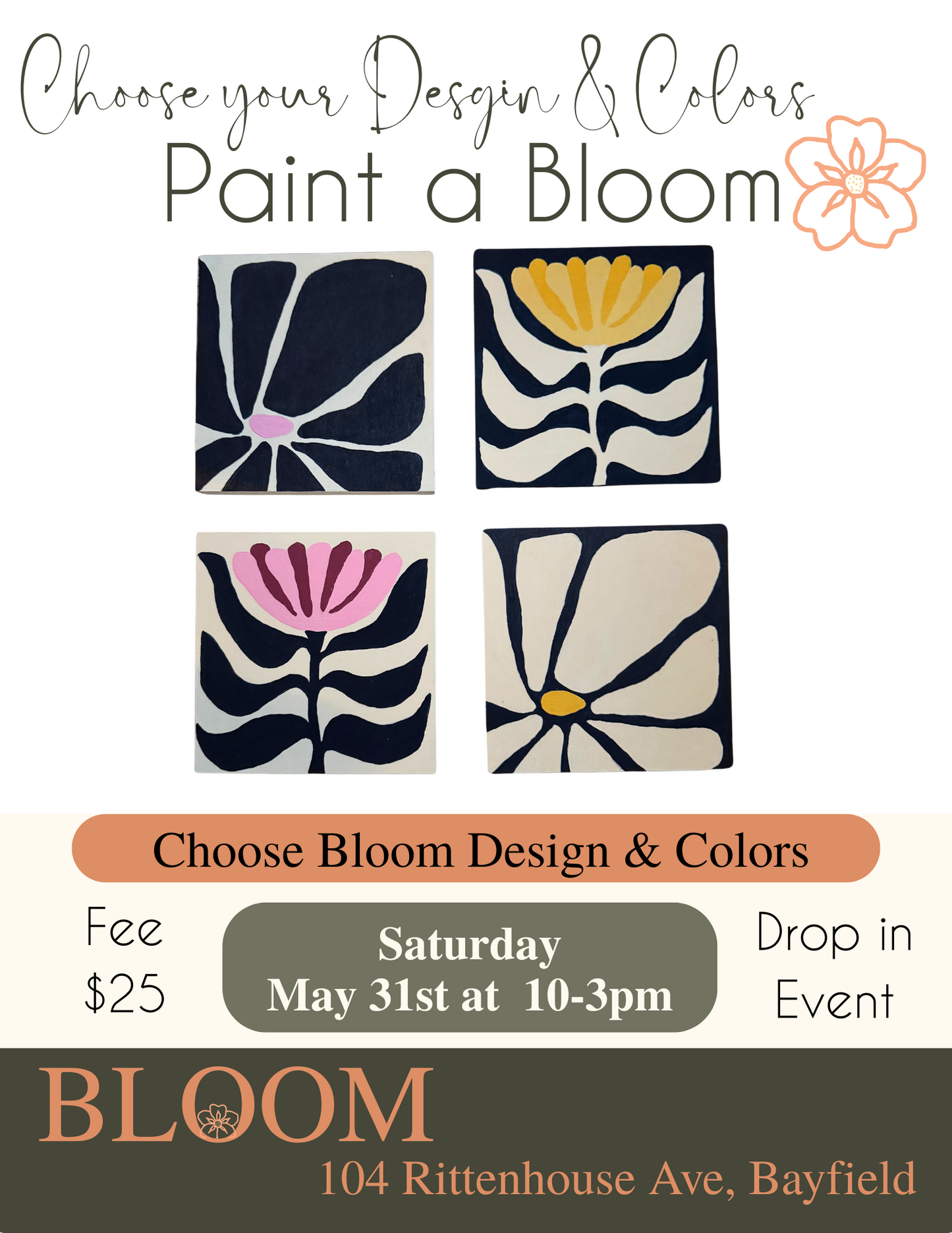 Paint a Bloom at BLOOM May 31st