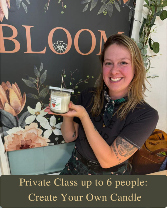 Private Class up to 6 people: Create Your Own Candle