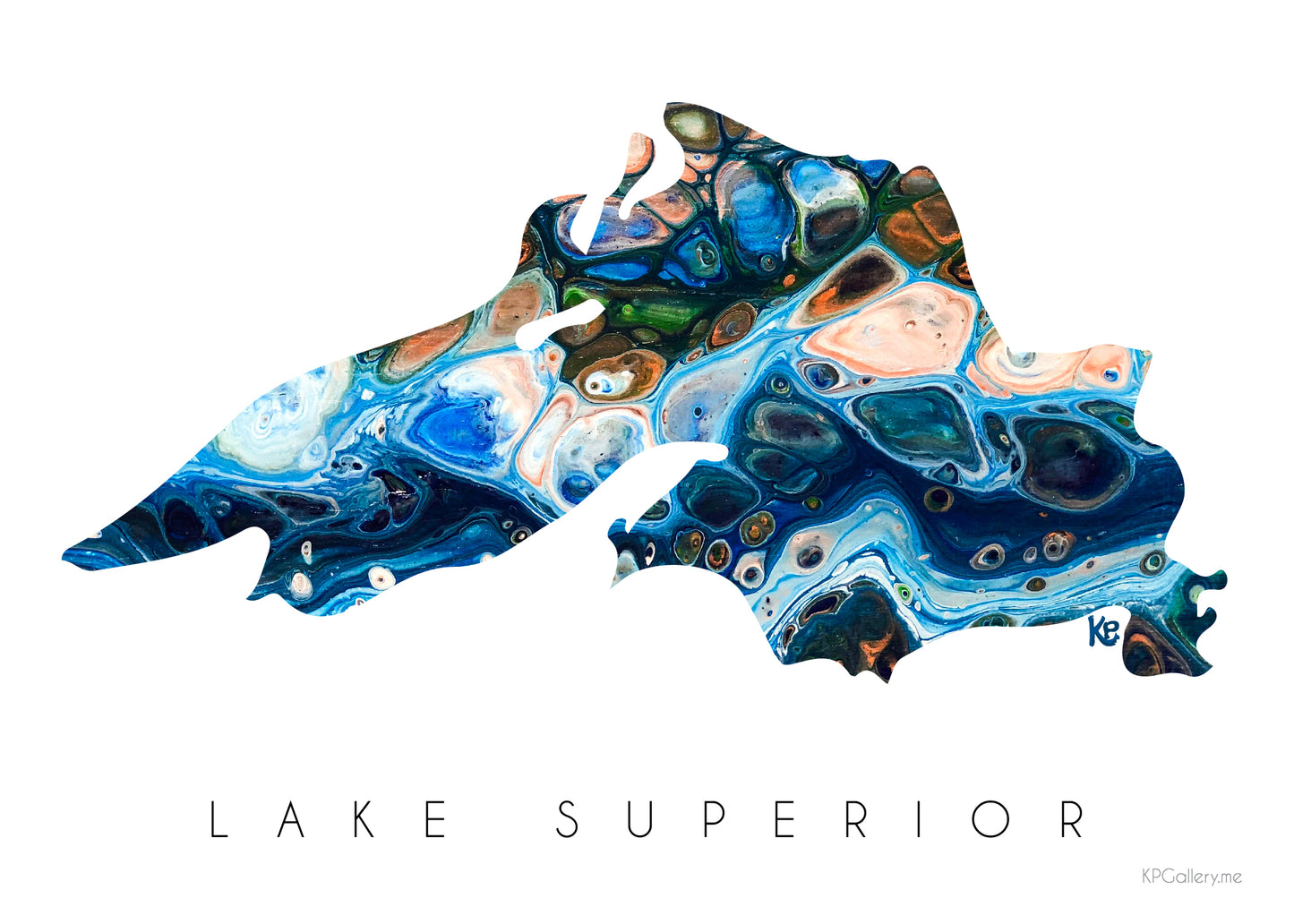 Magnet Lake Superior Blue Agate 2x3