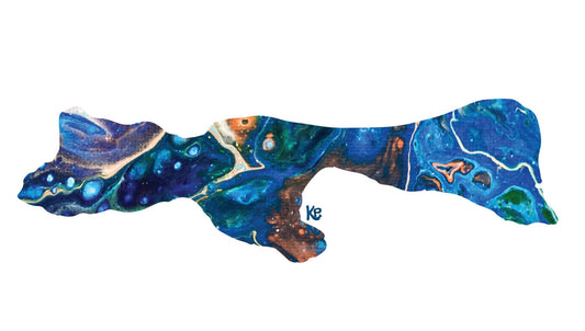 Poster 24x36 Madeline Island Blue