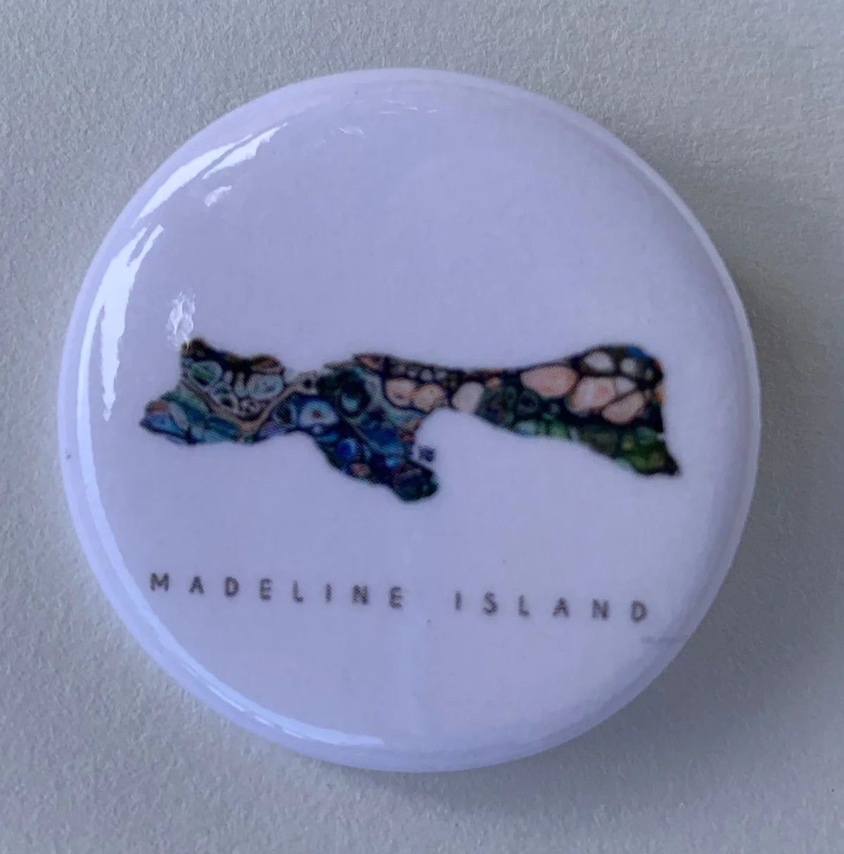 Button Pin Madeline Island 1.25