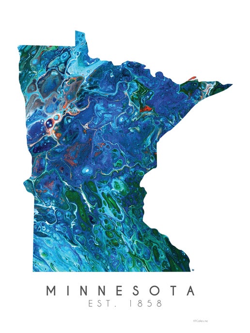 Print Minnesota Est. 1858 11 x 17