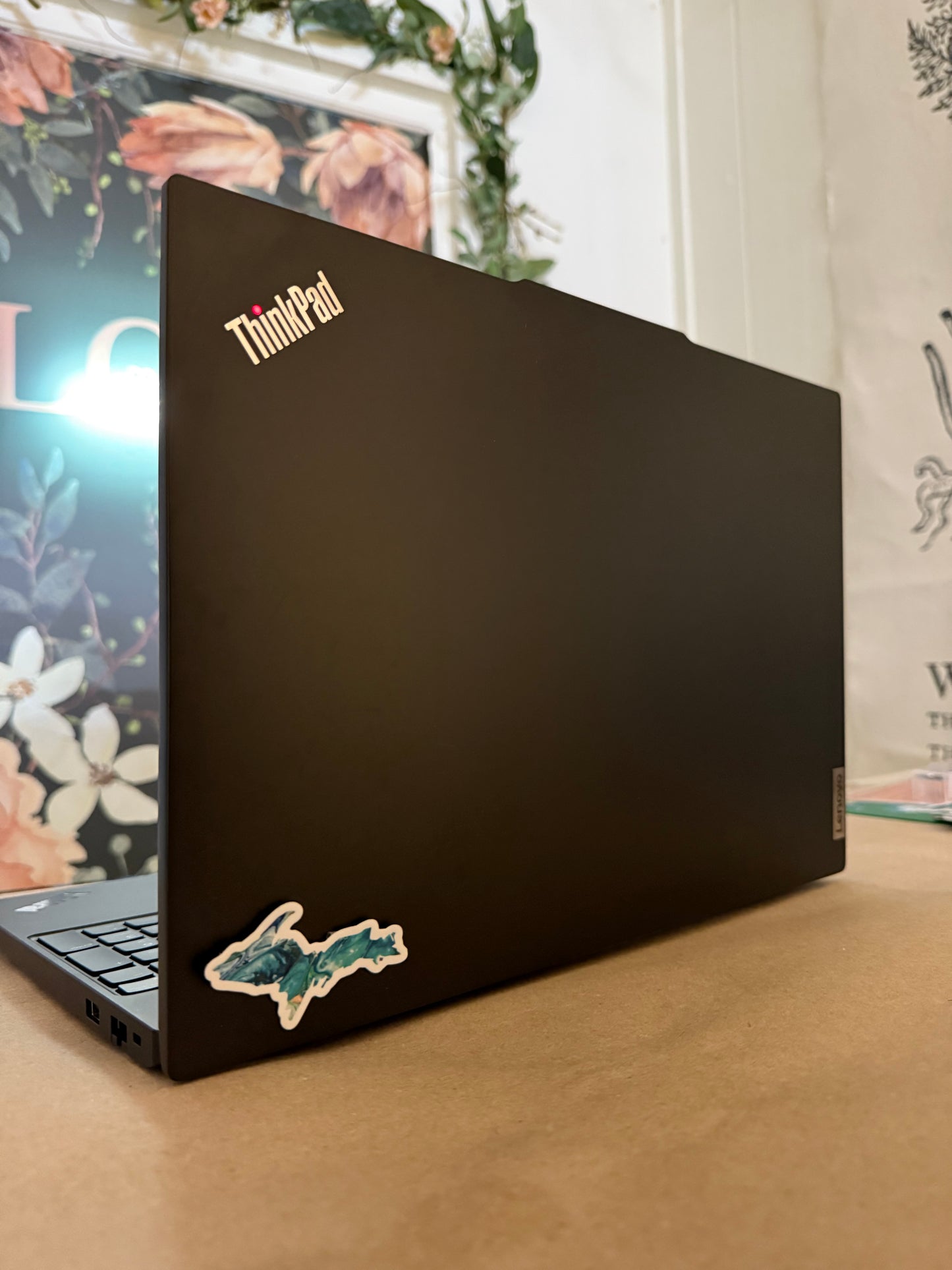 Sticker Upper Peninsula Teal 3x1.5