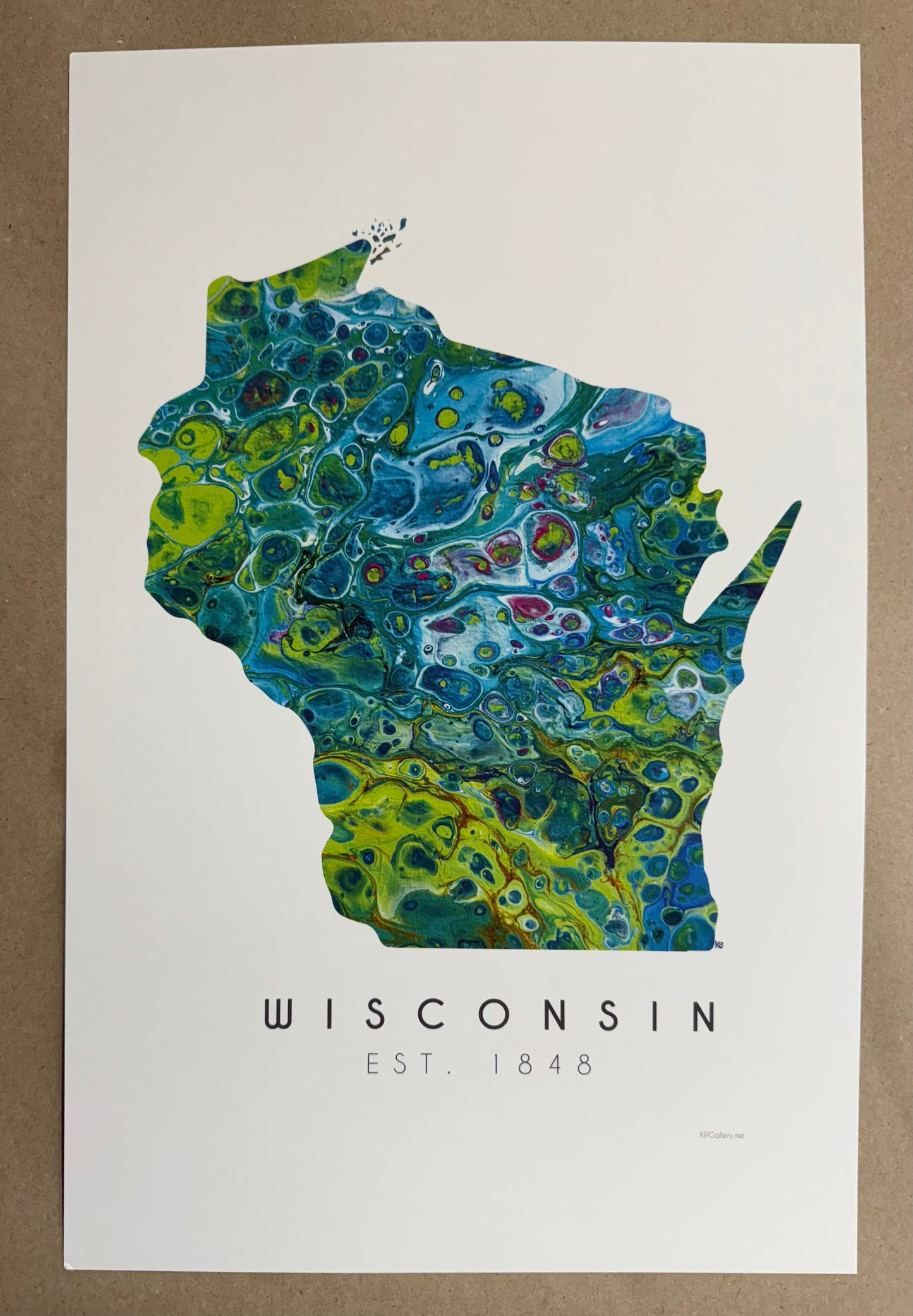 Print Wisconsin Est. 1848 11 x 17