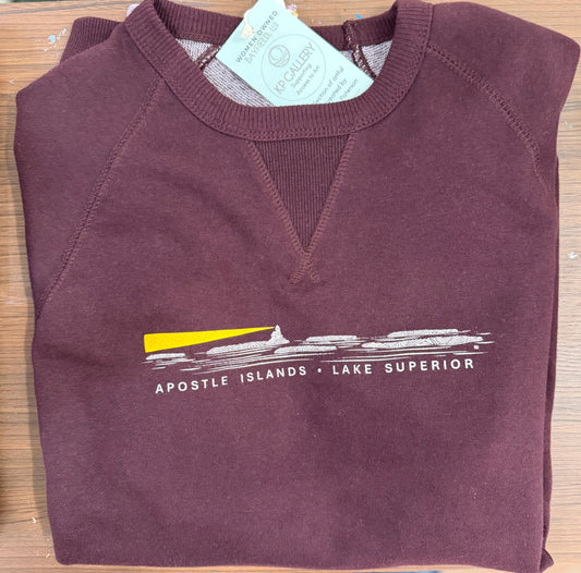 Unisex Crew Lighthouse Wine