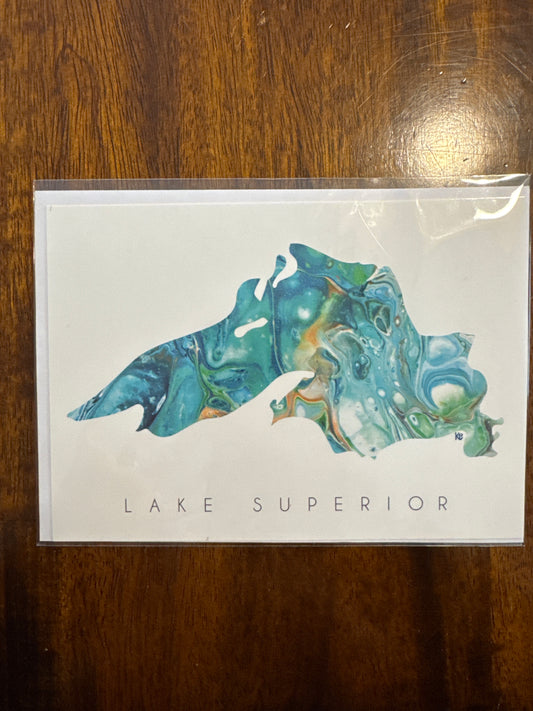 Card Lake Superior Teal 5x7