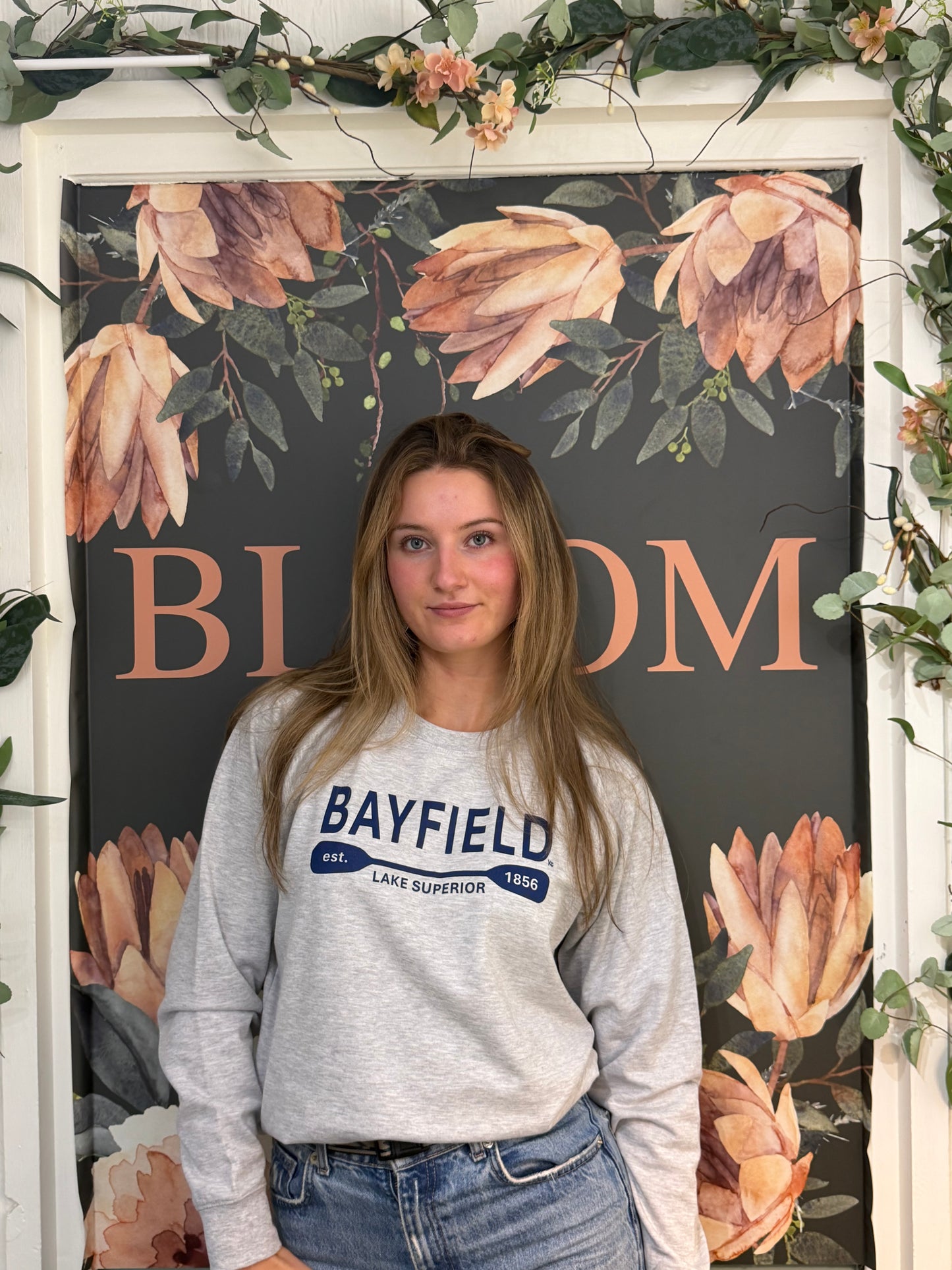 Unisex Crew Bayfield Heather Grey