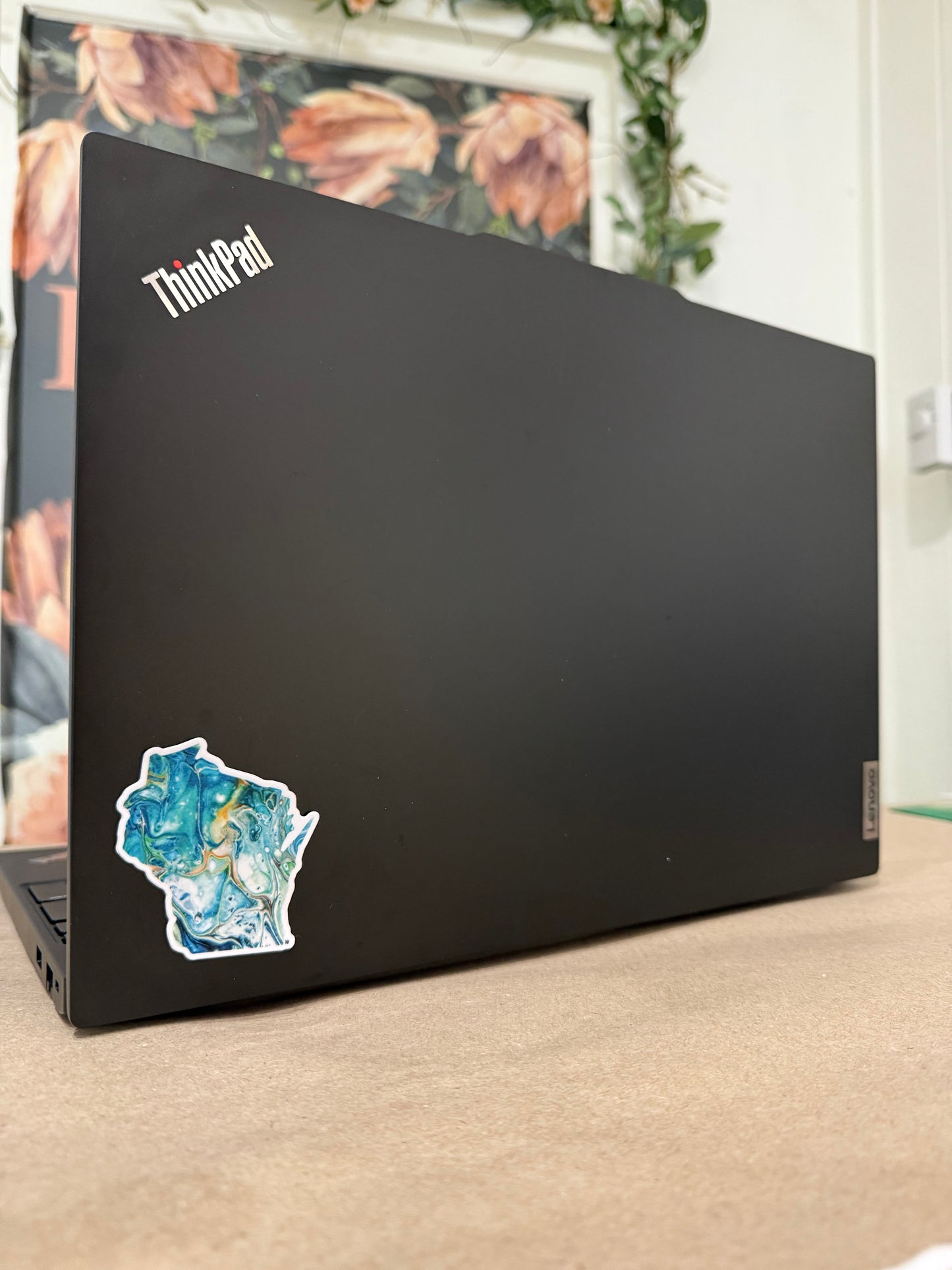 Sticker Wisconsin Teal 2.5x3