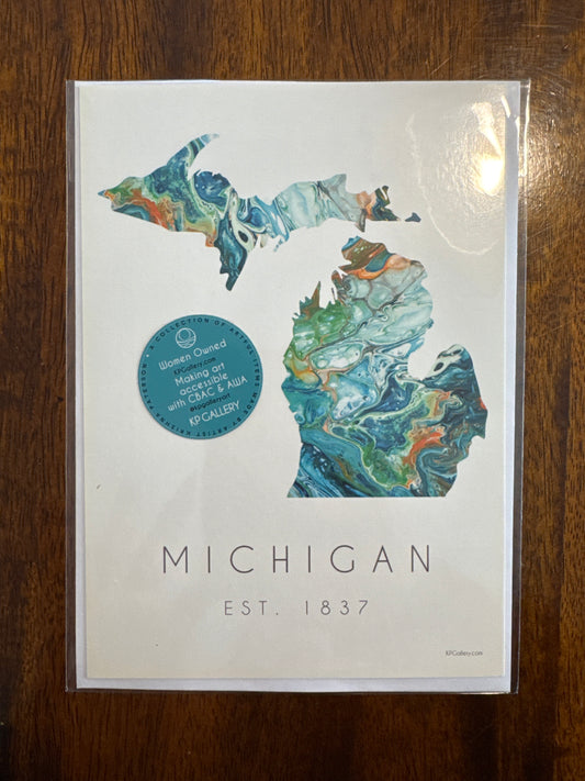 Card Michigan State 5x7