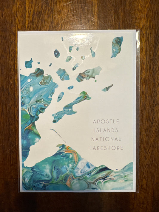 Card Apostle Islands Teal 5x7