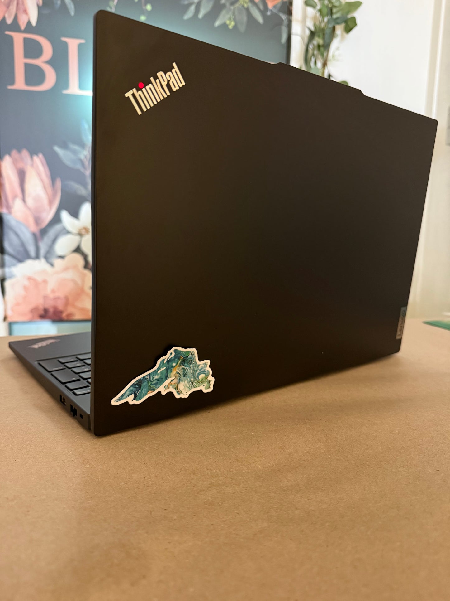 Sticker Lake Superior Teal 3.25X1.5