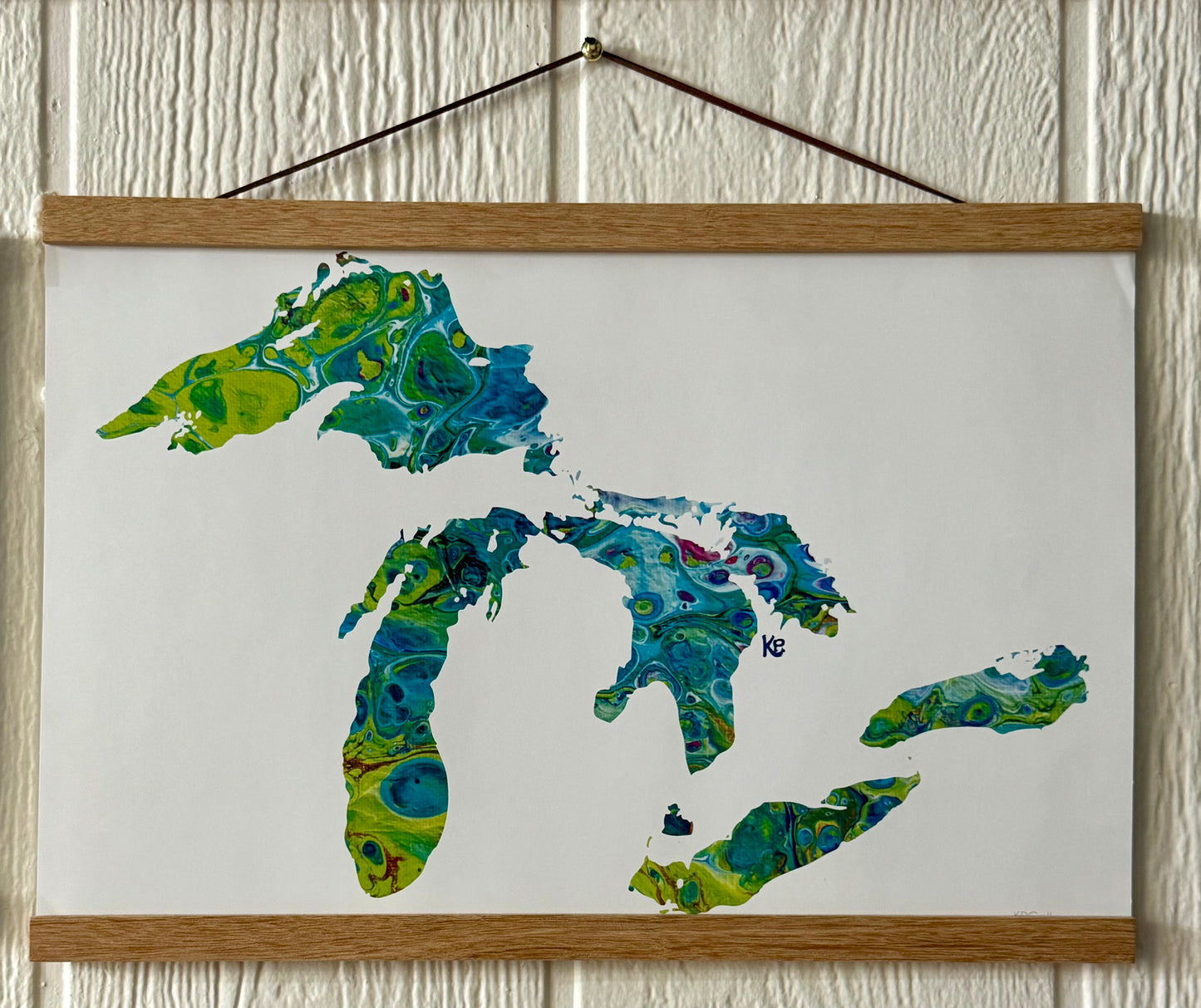 Print Great Lakes Teal 11 x 17