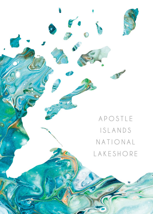 Sticker Apostle Islands Chart 2x3