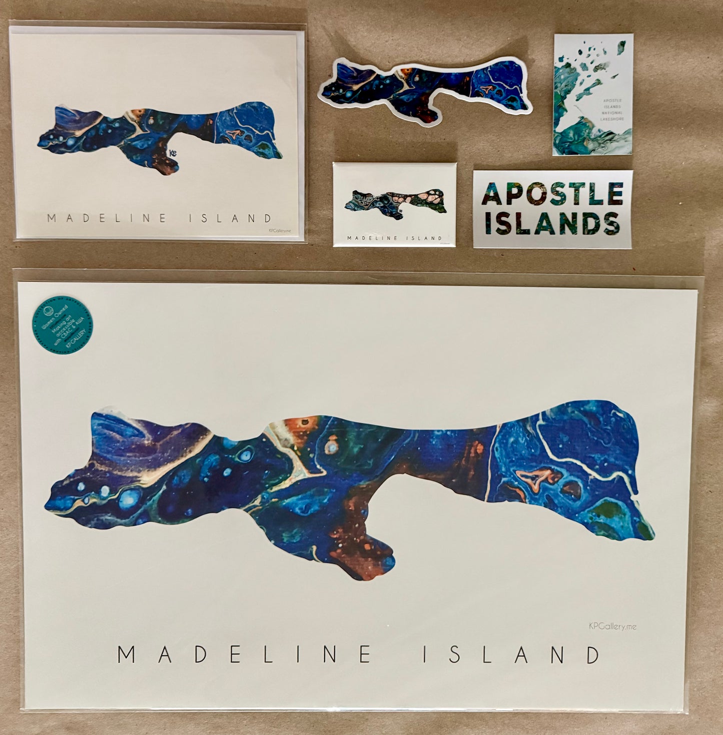 Print Madeline Island Blue 11 x 17