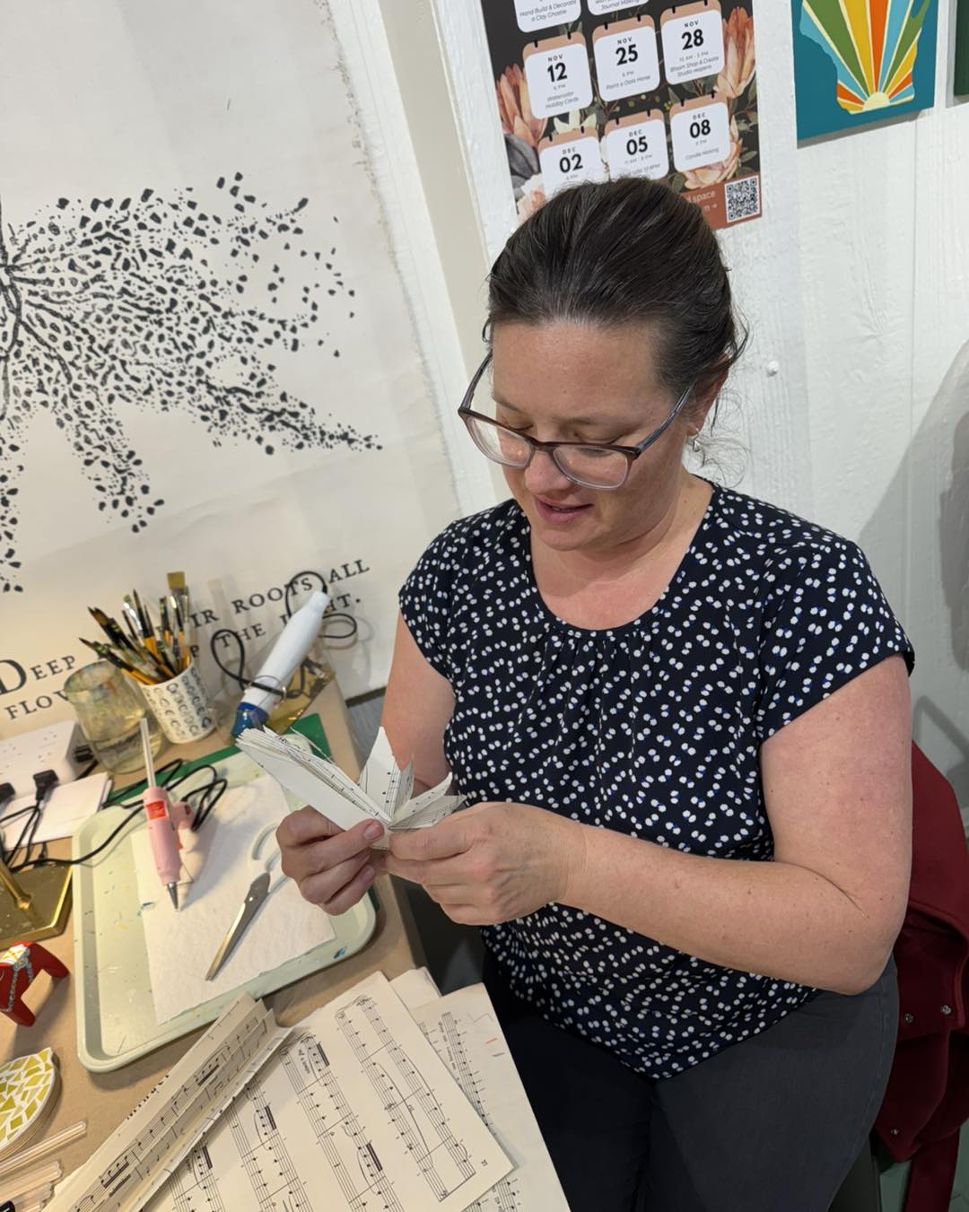 Private Class up to 6 people: Create Your Own Paper Stars