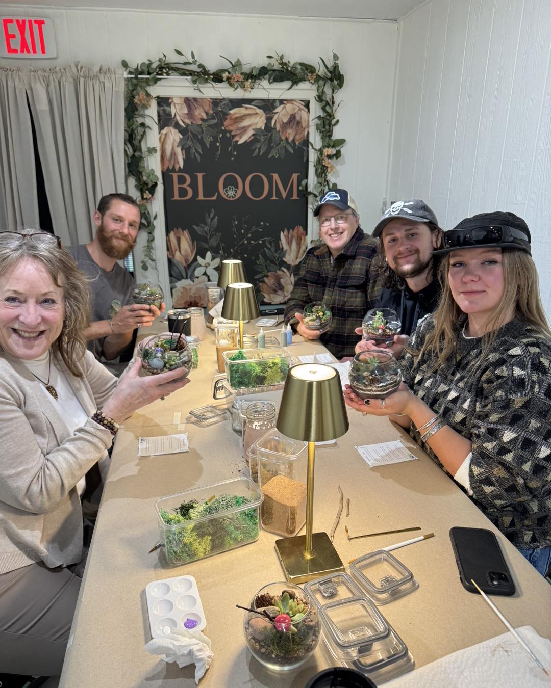 Private Class up to 6 people: Create Your Own Terrarium