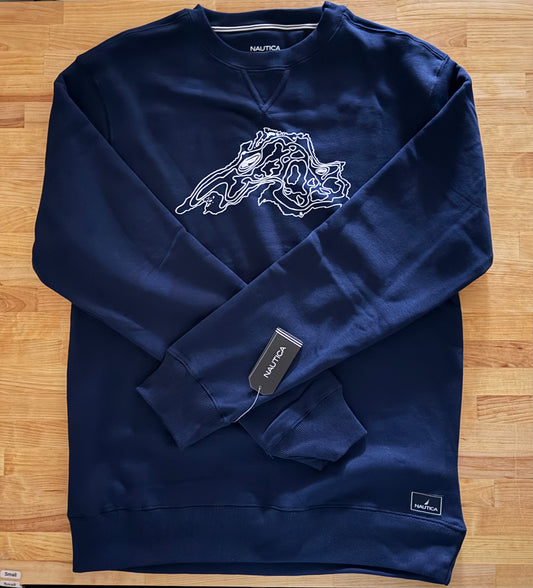Unisex Nautica Crew Navy Lake Superior