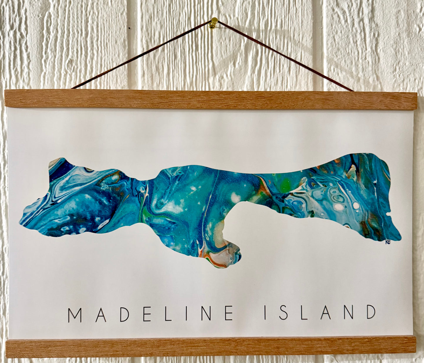 Print Madeline Island Teal 11 x 17
