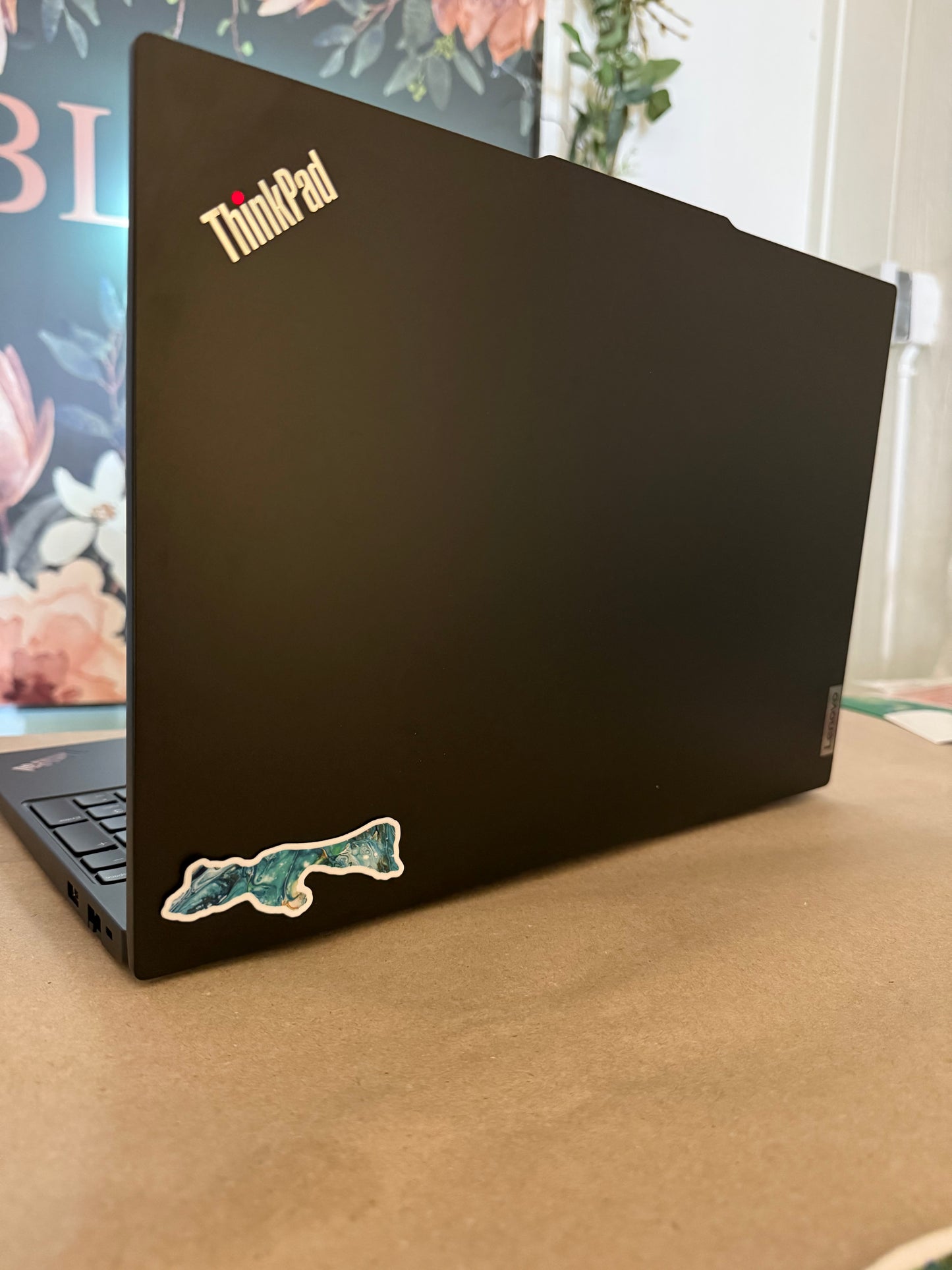 Sticker Madeline Island Teal 3.25x1.5