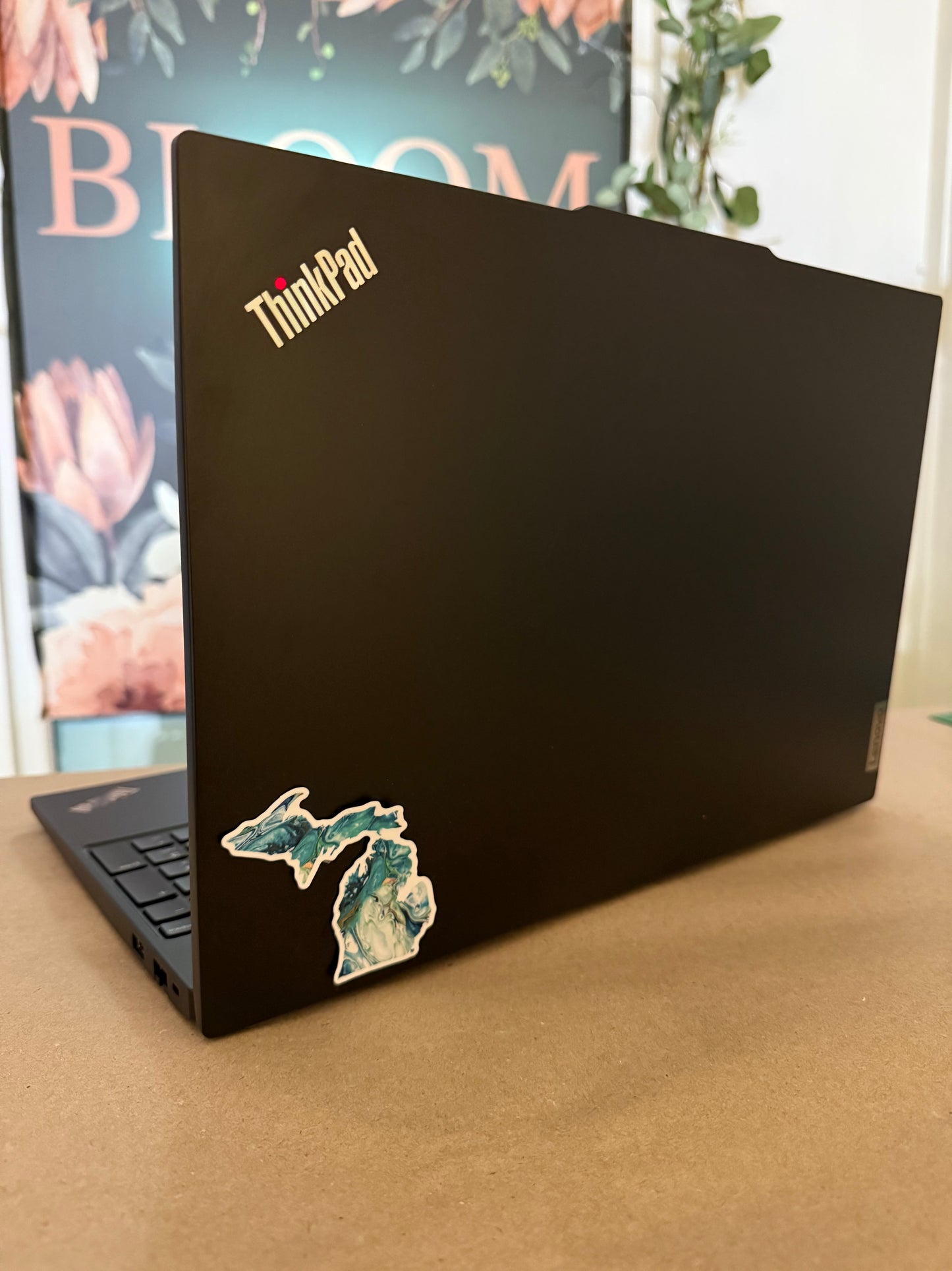 Sticker Michigan Teal 3x3