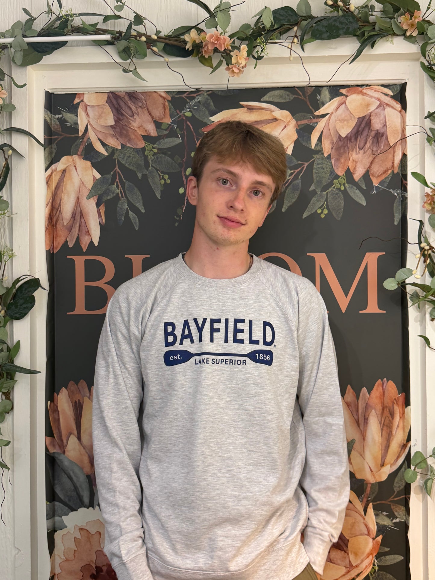 Unisex Crew Bayfield Heather Grey