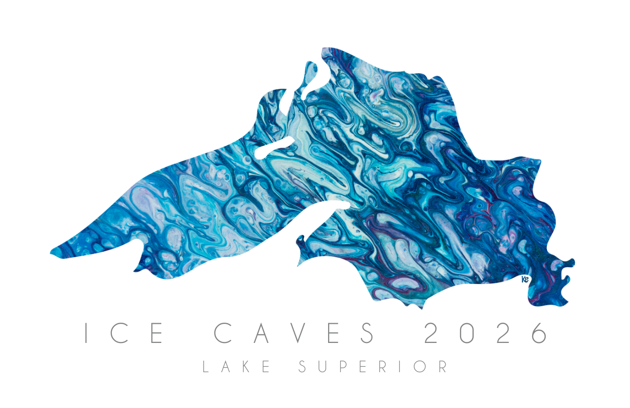 Print Lake Superior ICE CAVES 11 x 17
