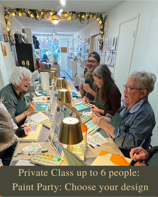 Private Class up to 6 people: Paint Party