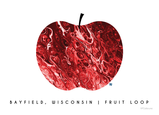 Print Bayfield, WI Fruit Loop 11 X 17